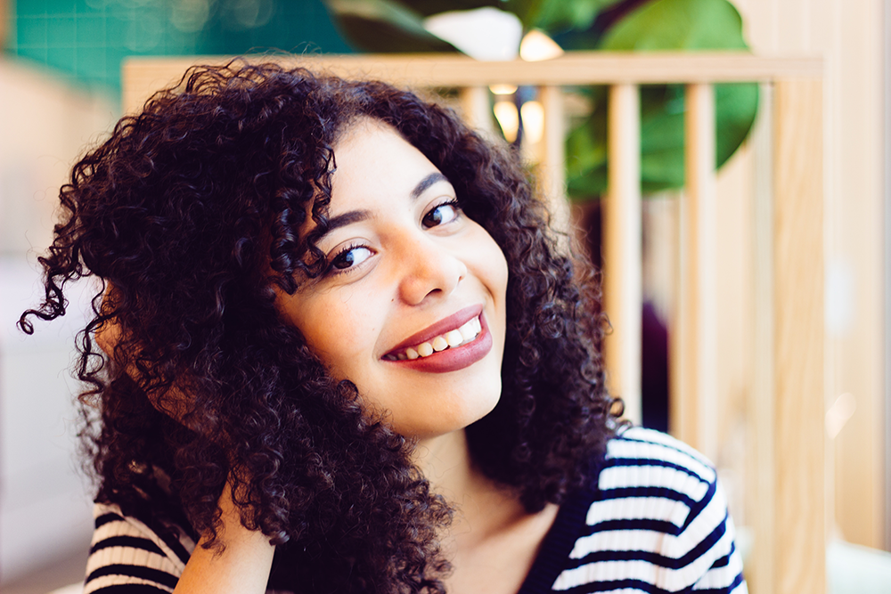 girl after finishing her invisalign treatment