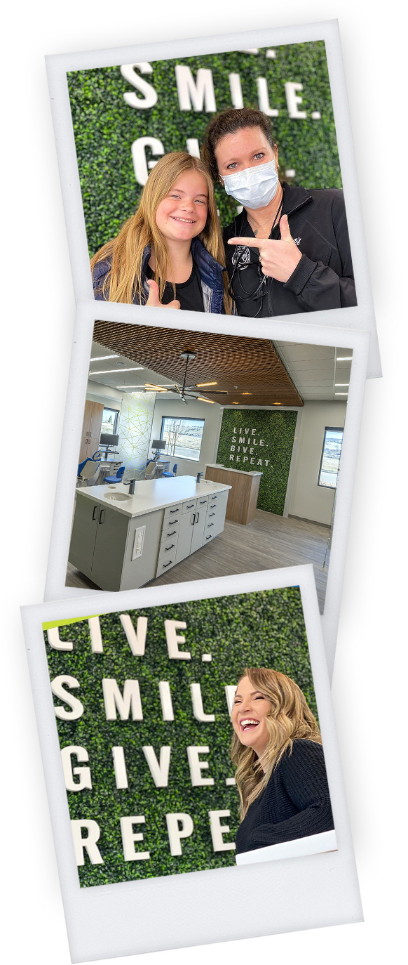 Polaroids of our El Dorado Hills orthodontist office and braces patients
