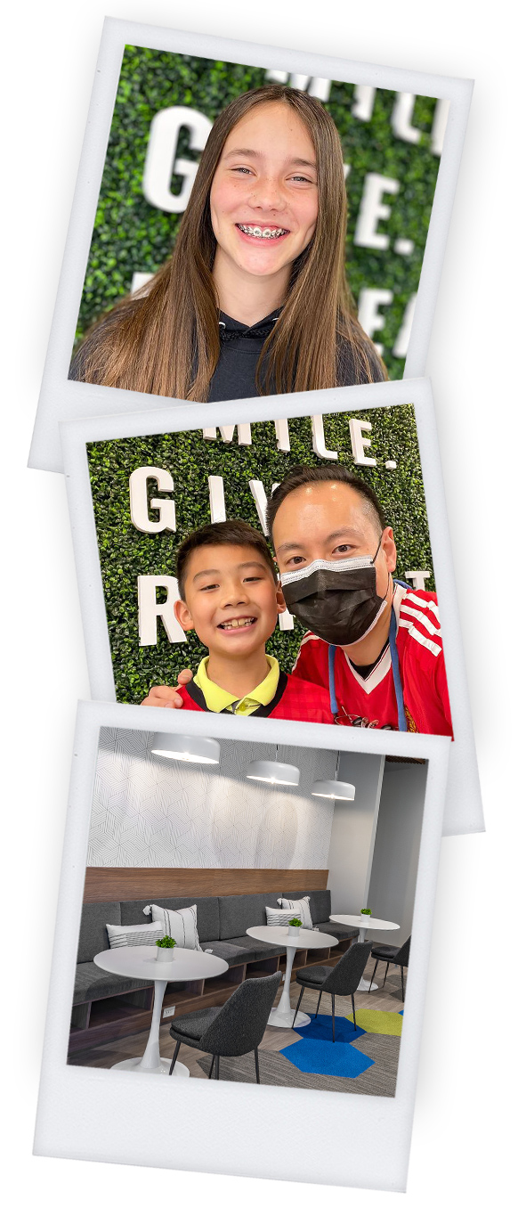 Images of El Dorado Hills orthodontist Dr. Jeffrey Kwong, the office, and his patients